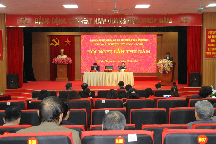 Đảng bộ phường Xuân phương tổ chức hội nghị Ban Chấp hành Đảng bộ Phường lần thứ Năm khóa I, nhiệm kỳ 2025-2030- Ảnh 1.