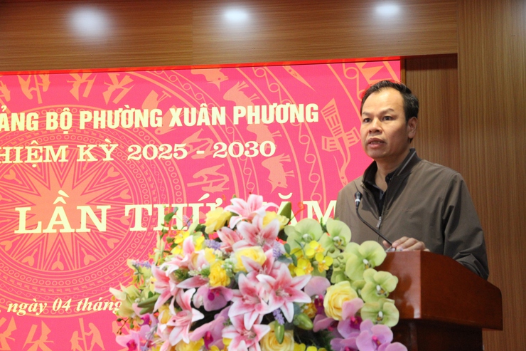 Đảng bộ phường Xuân phương tổ chức hội nghị Ban Chấp hành Đảng bộ Phường lần thứ Năm khóa I, nhiệm kỳ 2025-2030- Ảnh 7.