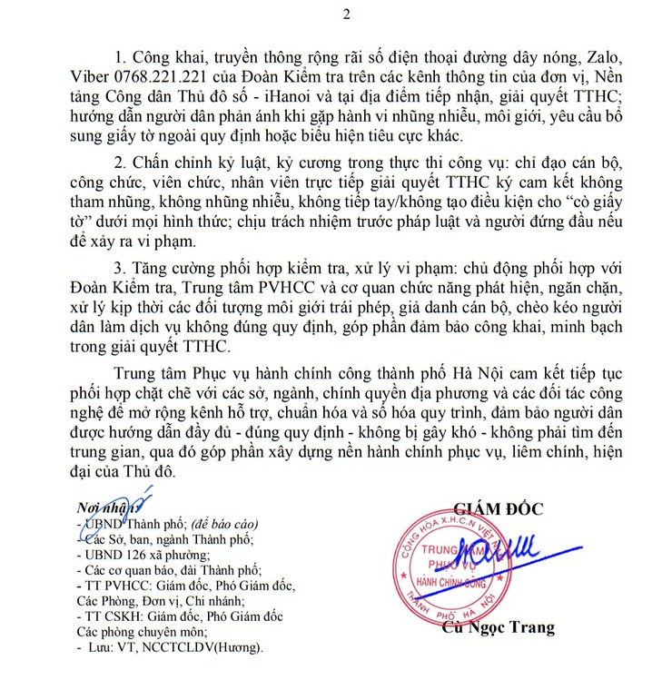 Trung tâm Phục vụ hành chính công Thành phố triển khai nhánh tư vấn thủ tục hành chính lĩnh vực đất đai qua Tổng đài AI 1900 1009- Ảnh 2.