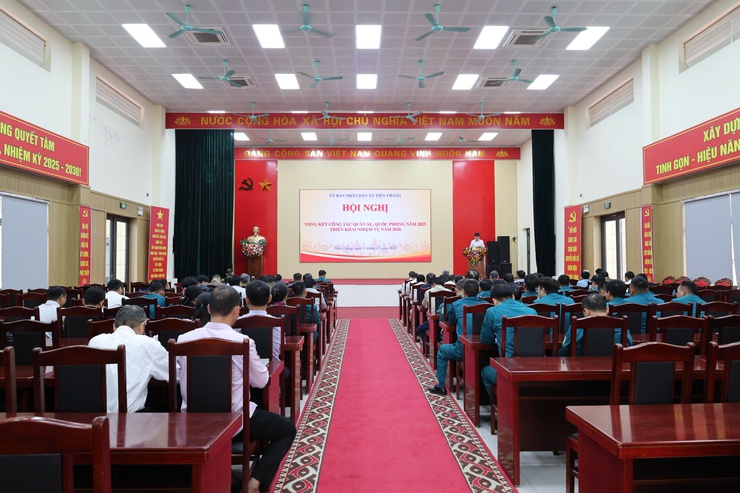 Xã Tiến Thắng tổng kết công tác quân sự, quốc phòng địa phương năm 2025- Ảnh 1.