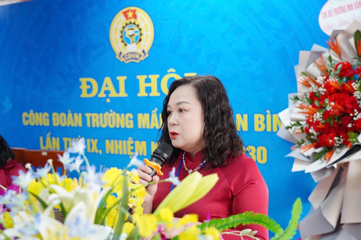 Đại hội Công đoàn trường mầm non Văn Bình- Ảnh 9.