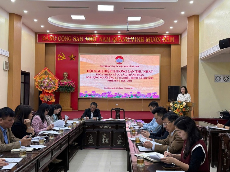 UỶ BAN MTTQ VN SÓC SƠN TỔ CHỨC THÀNH CÔNG HỘI NGHỊ HIỆP THƯƠNG LẦN THỨ NHẤT- Ảnh 1.