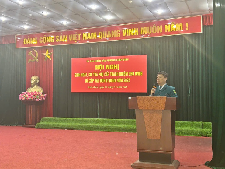 Xuân Đỉnh: Bảo đảm chính sách cho quân nhân dự bị năm 2025- Ảnh 1.