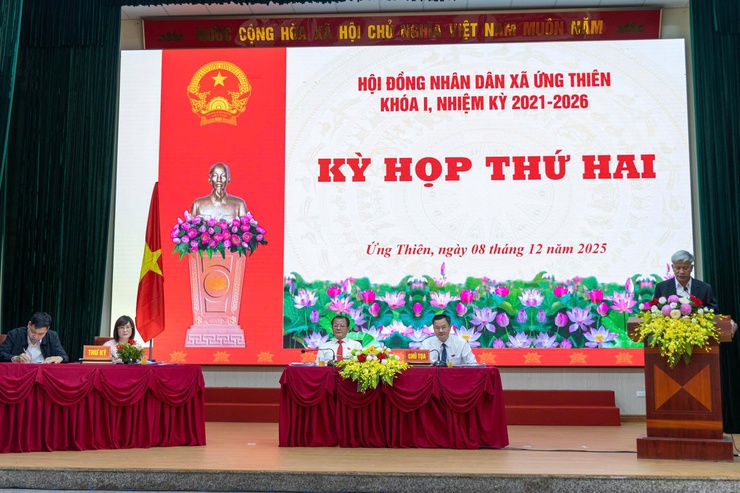 HĐND xã Ứng Thiên tổ chức Kỳ họp thứ hai, khóa I nhiệm kỳ 2021–2026- Ảnh 21.