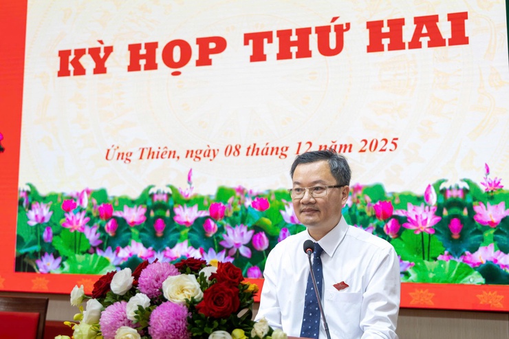 HĐND xã Ứng Thiên tổ chức Kỳ họp thứ hai, khóa I nhiệm kỳ 2021–2026- Ảnh 18.