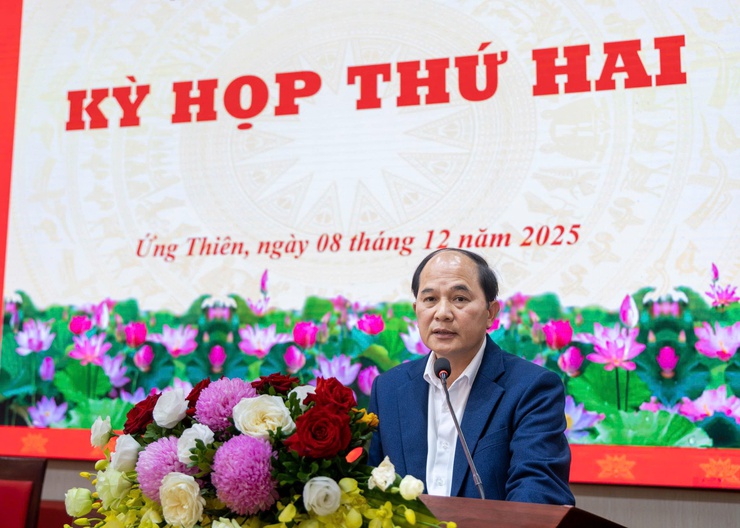 HĐND xã Ứng Thiên tổ chức Kỳ họp thứ hai, khóa I nhiệm kỳ 2021–2026- Ảnh 20.
