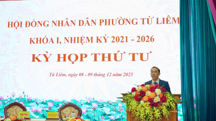 HĐND phường Từ Liêm khóa I tổ chức Kỳ họp thứ Tư,
 nhiệm kỳ 2021 -2026- Ảnh 6.