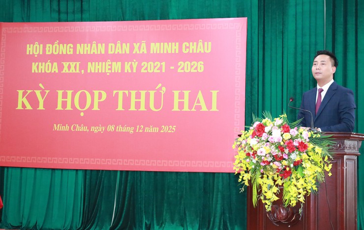 HĐND xã Minh Châu khóa XXI khai mạc Kỳ họp thứ Hai, đánh giá kết quả năm 2025 và Quyết Nghị nhiệm vụ năm 2026- Ảnh 10.