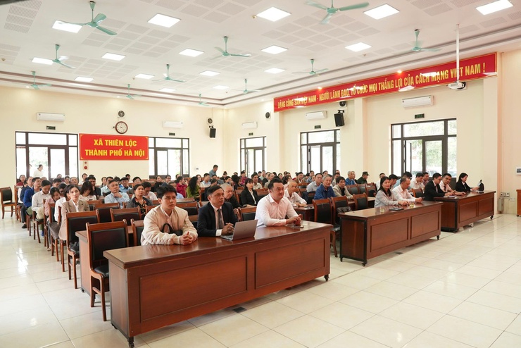 Hội nghị tuyên truyền Luật thực hiện dân chủ cơ sở và các qui định về giải phóng mặt bằng- Ảnh 2.