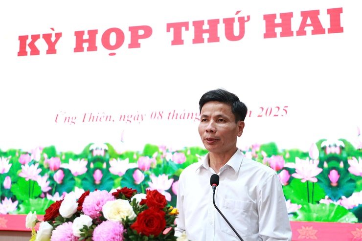 HĐND xã Ứng Thiên tổ chức Kỳ họp thứ hai, khóa I nhiệm kỳ 2021–2026- Ảnh 26.