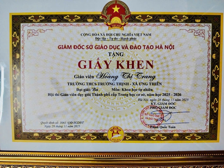 Sở giáo dục và đào tạo tổng kết Hội thi Giáo viên dạy giỏi: Xã Ứng Thiên ghi dấu với giải Ba môn Khoa học tự nhiên- Ảnh 4.