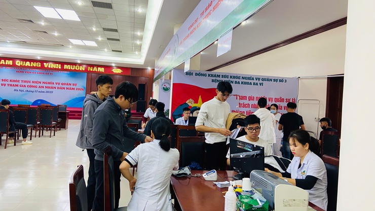 Xã Vật Lại tổ chức khám sức khỏe nghĩa vụ quân sự năm 2026- Ảnh 1.