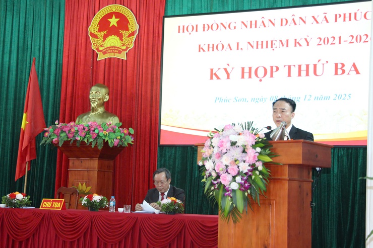 HĐND xã Phúc Sơn thông qua nhiều nghị quyết quan trọng tại kỳ họp thứ ba- Ảnh 1.