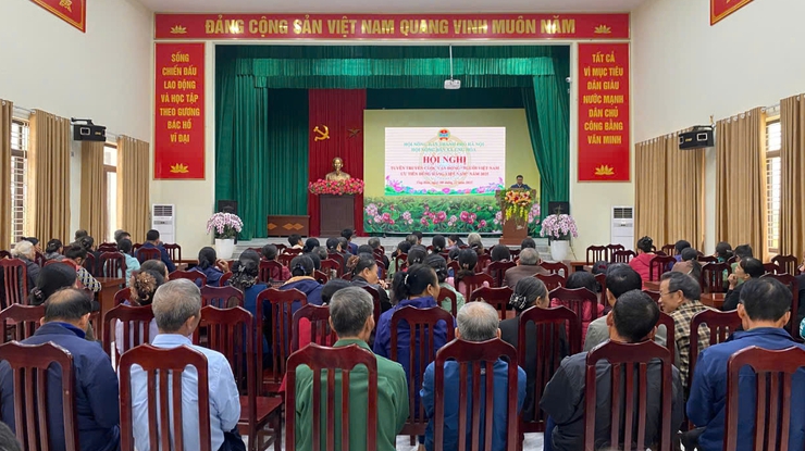 HỘI NÔNG DÂN XÃ ỨNG HÒA TUYÊN TRUYỀN CUỘC VẬN ĐỘNG "NGƯỜI VIỆT NAM ƯU TIÊN DÙNG HÀNG VIỆT NAM" NĂM 2025- Ảnh 1.