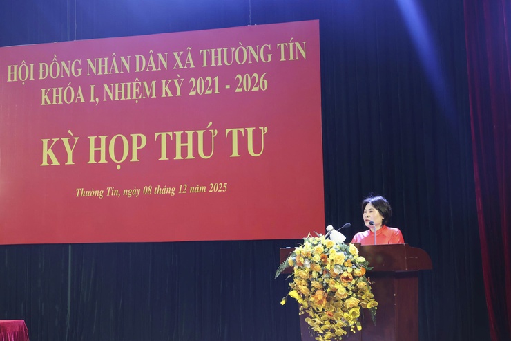 HĐND xã Thường Tín thông qua 4 nghị quyết tại kỳ họp cuối năm 2025.- Ảnh 2.