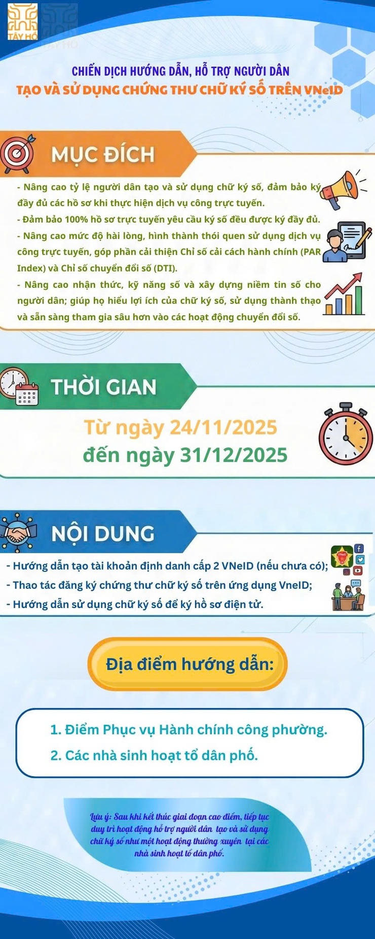 Phường Tây Hồ: Ra quân chiến dịch “phủ sóng” chữ ký số trên VNeID- Ảnh 1.