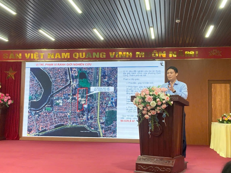 Hội nghị lấy ý kiến cộng đồng dân cư về đồ án quy hoạch chi tiết Bãi đỗ xe, Trung tâm thương mại Hoàng Mai – Giáp Bát- Ảnh 1.