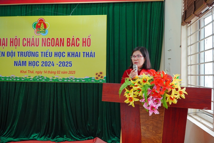 Liên đội trường Tiểu học Khai Thái tổ chức Đại hội Cháu ngoan Bác Hồ- Ảnh 3.