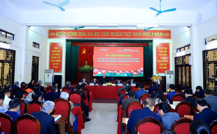 Hội thảo khoa học Bảo tồn, phát huy giá trị di sản lịch sử - văn hóa quê hương Đan Phượng và danh nhân Tô Hiến Thành- Ảnh 2.