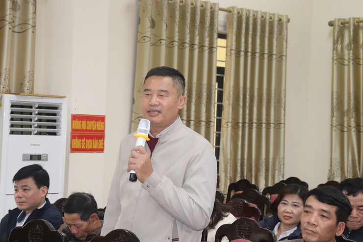 Thường trực Huyện ủy làm việc với Đảng ủy xã Hồng Minh- Ảnh 3.