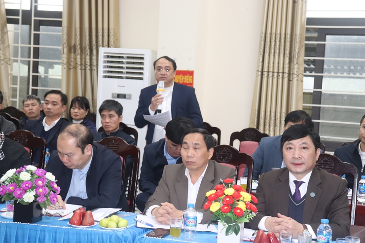 Thường trực Huyện ủy làm việc với Đảng ủy xã Hồng Minh- Ảnh 5.