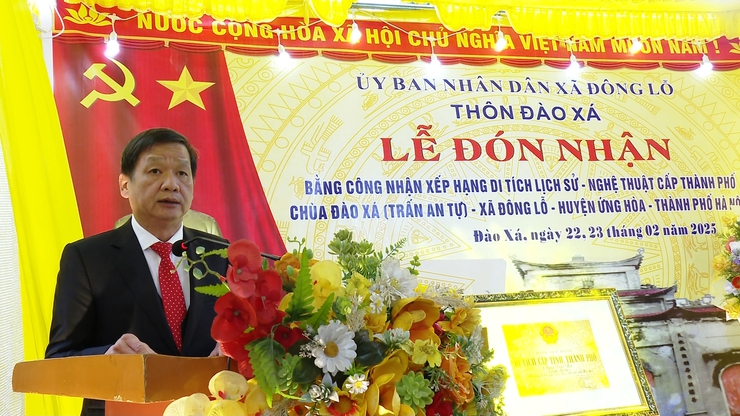 CHÙA ĐÀO XÁ, XÃ ĐÔNG LỖ ĐƯỢC CÔNG NHẬN DI TÍCH LỊCH SỬ - NGHỆ THUẬT CẤP THÀNH PHỐ.- Ảnh 2.