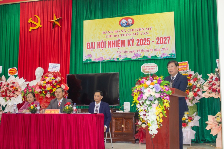Đại hội chi bộ thôn Mỹ Văn - Xã Chuyên Mỹ,  nhiệm kỳ 2025-2027- Ảnh 8.