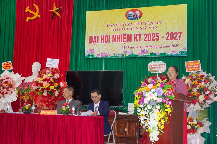 Đại hội chi bộ thôn Mỹ Văn - Xã Chuyên Mỹ,  nhiệm kỳ 2025-2027- Ảnh 14.