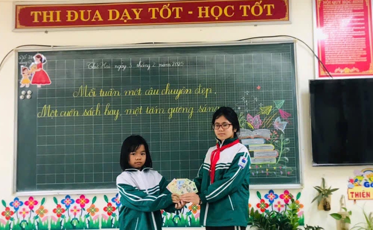LAN TỎA NHỮNG TẤM GƯƠNG NGƯỜI TỐT, VIỆC TỐT Ở TRƯỜNG TIỂU HỌC HÒA NAM- Ảnh 1.