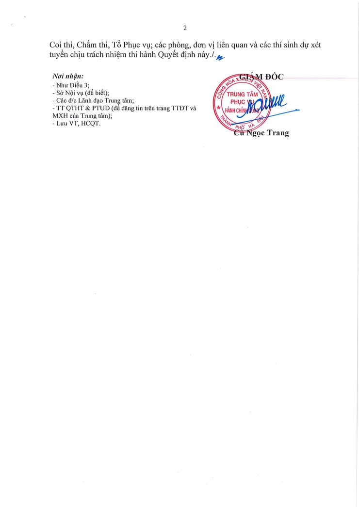 Quyết định Ban hành quy chế tổ chức, nội quy xét tuyển và điều kiện xác định trúng tuyển lao động hợp đồng của Trung tâm Phục vụ hành chính công Thành phố Hà Nội năm 2025- Ảnh 2.