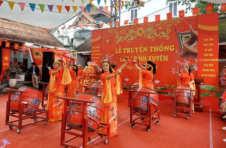 Ứng Hoà: Lễ hội truyền thống thôn Đinh Xuyên hành trình trở về cội nguồn văn hóa- Ảnh 5.