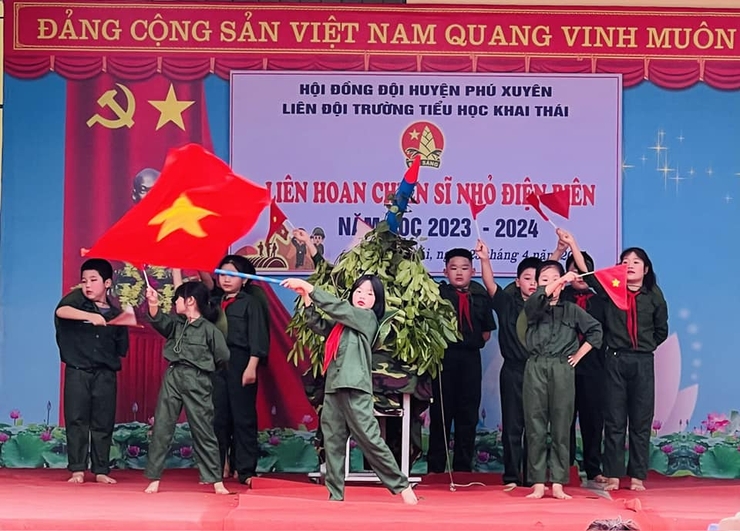 Liên đội trường Tiểu học Khai Thái – Thực hiện tốt 5 điều Bác dạy- Ảnh 2.