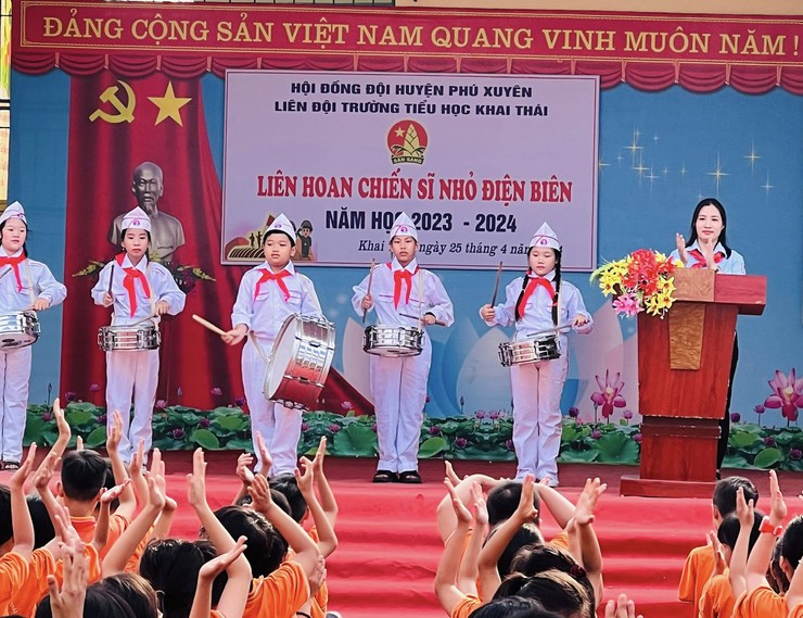 Liên đội trường Tiểu học Khai Thái – Thực hiện tốt 5 điều Bác dạy- Ảnh 1.