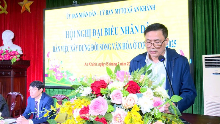 An Khánh tổ chức Hội nghị đại biểu nhân dân bàn việc xây dựng đời sống văn hóa ở cơ sở năm 2025- Ảnh 8.