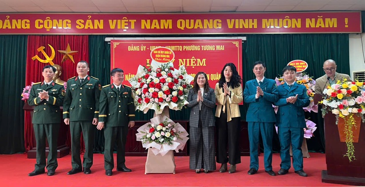UBND phường Tương Mai tổ chức hội nghị Kỷ niệm 90 năm ngày truyền thống Dân quân tự vệ Việt Nam (28/3/1935- 28/3/2025).- Ảnh 1.