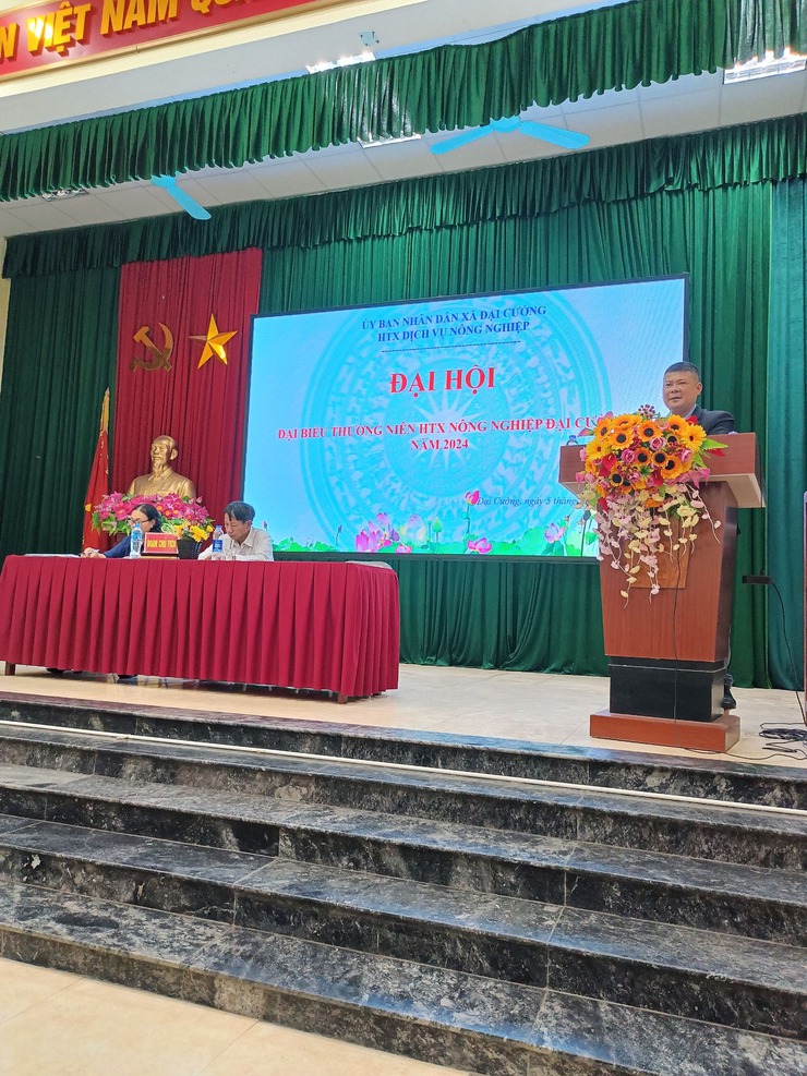 HỢP TÁC XÃ DỊCH VỤ NÔNG NGHIỆP ĐẠI CƯỜNG TỔ CHỨC THÀNH CÔNG ĐẠI HỘI THƯỜNG NIÊN  NĂM 2024- Ảnh 1.