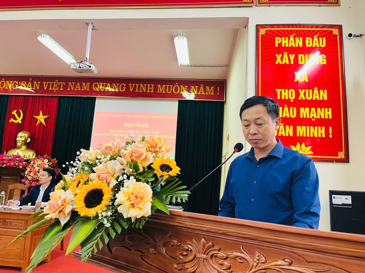 UBND phối hợp với Ủy ban MTTQ Việt Nam xã tổ chức Hội nghị đại biểu nhân dân, bàn việc xây dựng đời sống văn hóa ở cơ sở năm 2025- Ảnh 5.
