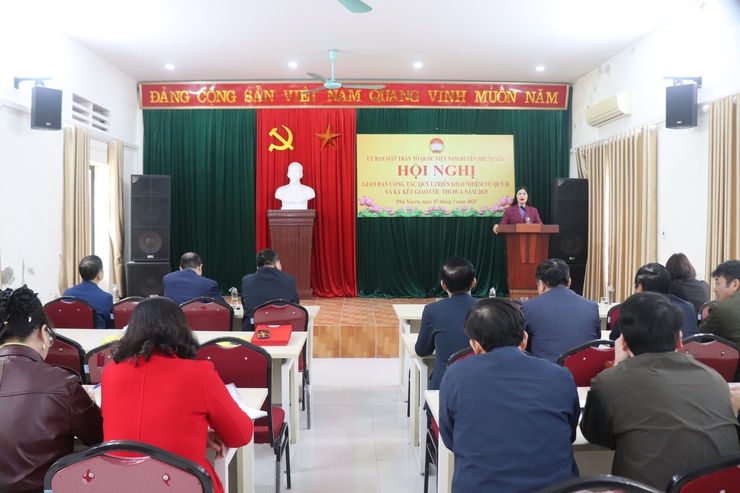MTTQ huyện  tổ chức hội nghị sơ kết công tác Mặt trận Quý I, triển khai nhiệm vụ trọng tâm Quý II/ 2025- Ảnh 2.