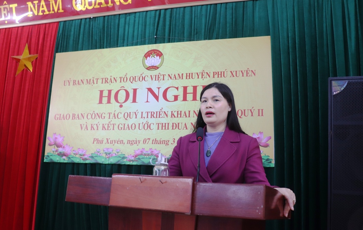 MTTQ huyện  tổ chức hội nghị sơ kết công tác Mặt trận Quý I, triển khai nhiệm vụ trọng tâm Quý II/ 2025- Ảnh 4.