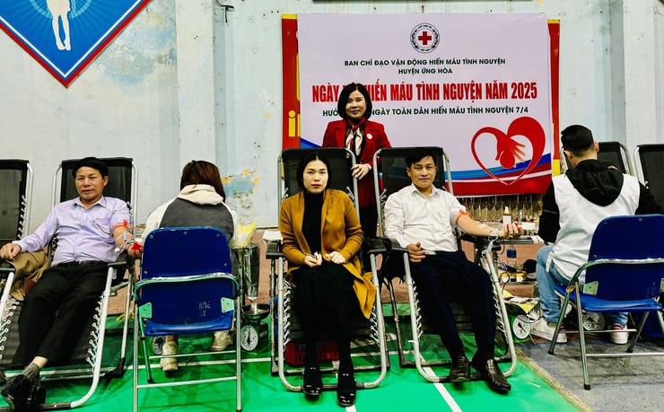 308 đơn vị máu được hiến tặng trong Ngày hội HMTN năm 2025- Ảnh 2.