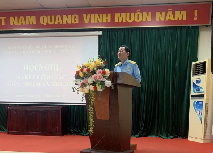 Hội Cựu chiến binh phường Tương Mai sơ kết giữa nhiệm kỳ Đại hội Hội Cựu chiến binh phường lần thứ V, nhiệm kỳ 2022-2027- Ảnh 2.