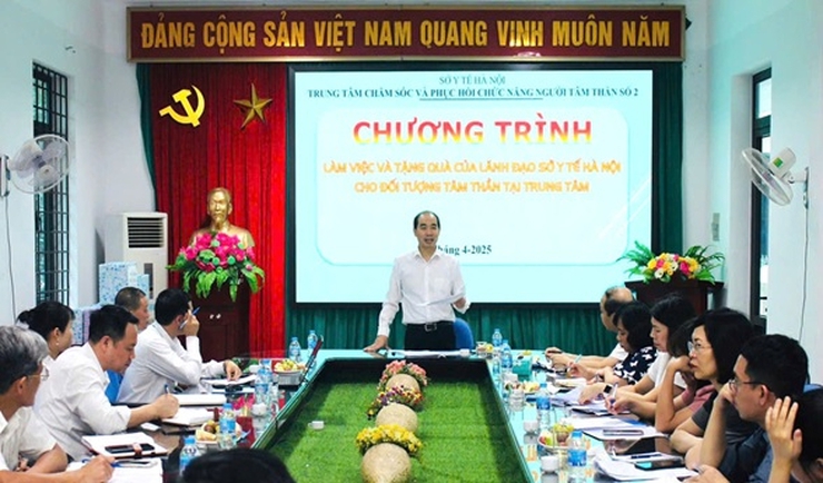 Sở Y tế Hà Nội làm việc với Trung tâm chăm sóc và phục hồi chức năng bệnh nhân tâm thần số 2: Tháo gỡ khó khăn, định hướng phát triển bền vững- Ảnh 1.