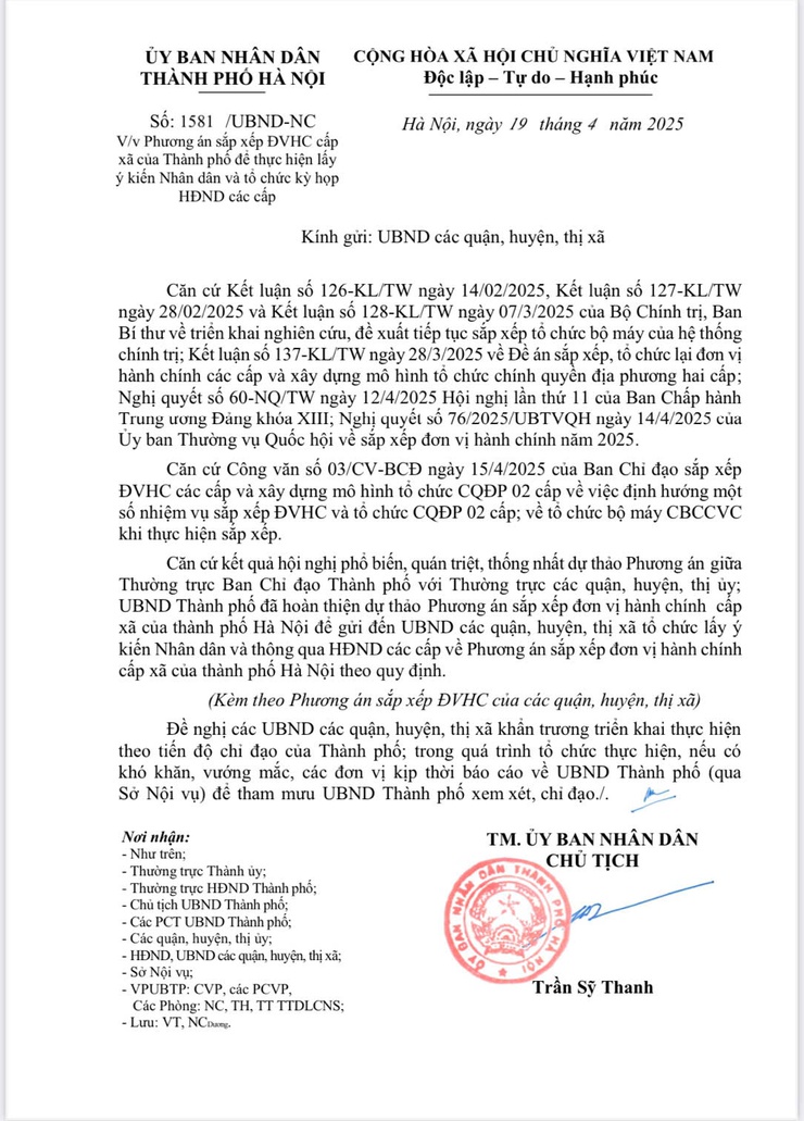 Phương án sắp xếp đơn vị hành chính cấp xã của quận Hoàng Mai- Ảnh 2.