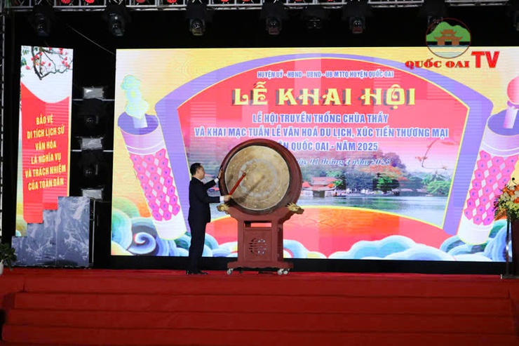 LỄ KHAI HỘI - LỄ HỘI TRUYỀN THỐNG CHÙA THẦY VÀ TUẦN LỄ VĂN HÓA DU LỊCH, XÚC TIẾN THƯƠNG MẠI HUYỆN QUỐC OAI NĂM 2025- Ảnh 3.