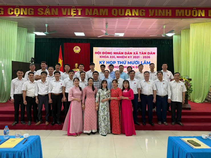 HĐND xã Tân Dân tổ chức kỳ họp chuyên đề về sắp xếp đơn vị hành chính- Ảnh 2.