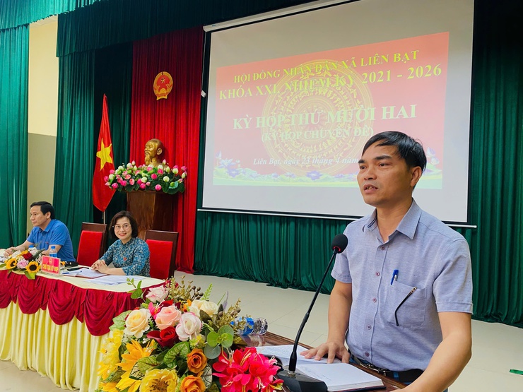 HĐND XÃ LIÊN BẠT TỔ CHỨC KỲ HỌP THỨ 12 (Kỳ họp chuyên đề)- Ảnh 3.