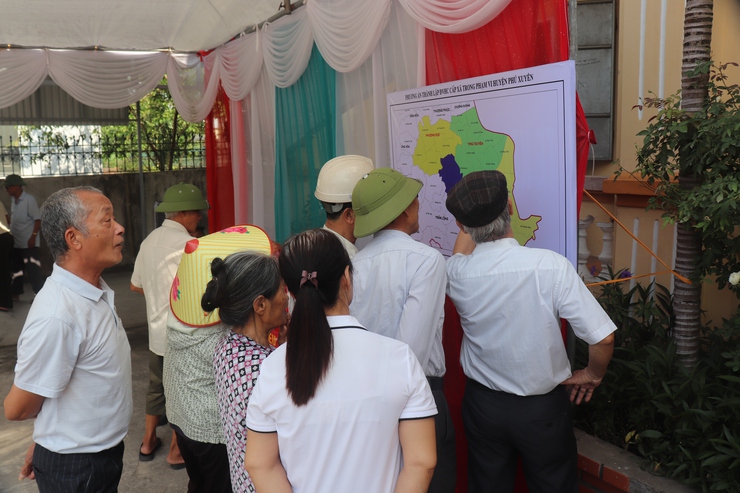Trên 98% cử tri huyện Phú Xuyên đồng thuận với phương án sắp xếp đơn vị hành chính cấp xã- Ảnh 1.
