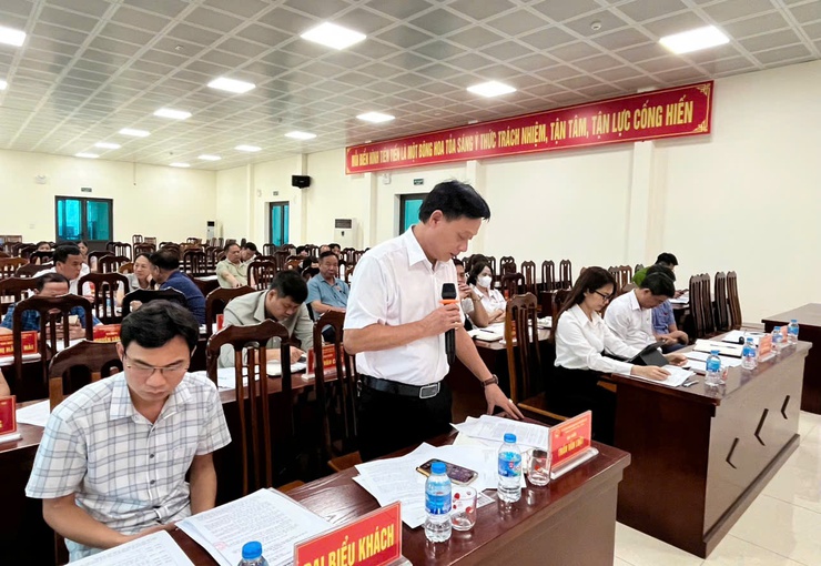 HĐND thị trấn Quốc Oai tổ chức kỳ họp thứ mười sáu thông qua phương án sắp xếp đơn vị hành chính cấp xã- Ảnh 5.