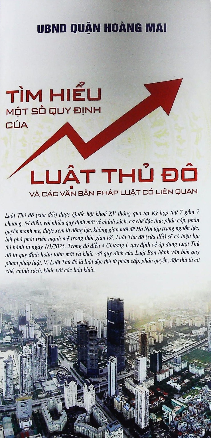Tìm hiểu một số quy định của Luật Thủ đô và các văn bản pháp luật có liên quan- Ảnh 1.