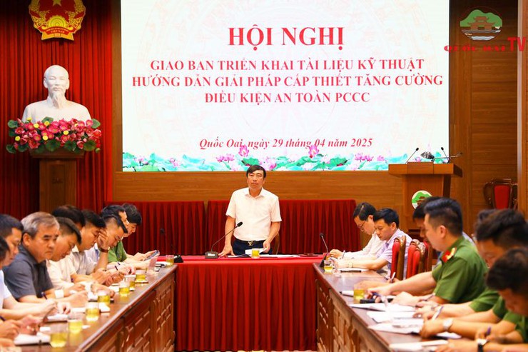 Hội nghị giao ban triển khai tài liệu kỹ thuật hướng dẫn giải pháp cấp thiết tăng cường điều kiện an toàn PCCC- Ảnh 5.